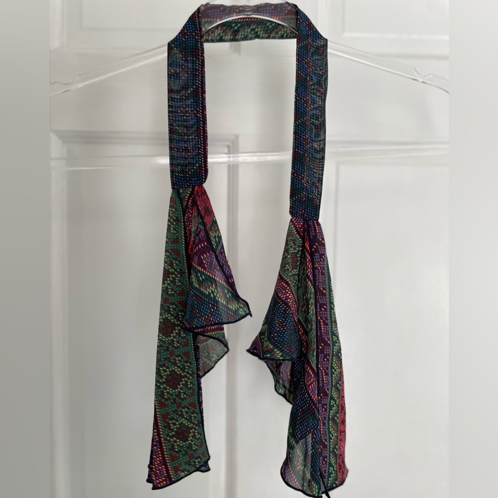 Multicolor Patterned Scarf - Picture 4 of 4